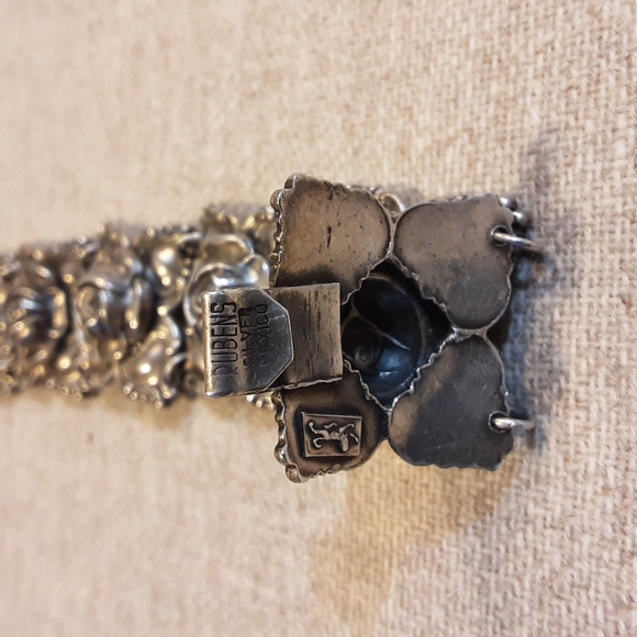 Vintage Spectacular c1940 RUBENS Mexico Rose Bracelet - Picture 8 of 12